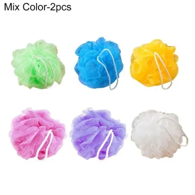 Bath Shower Flower Puff 2 Pc 